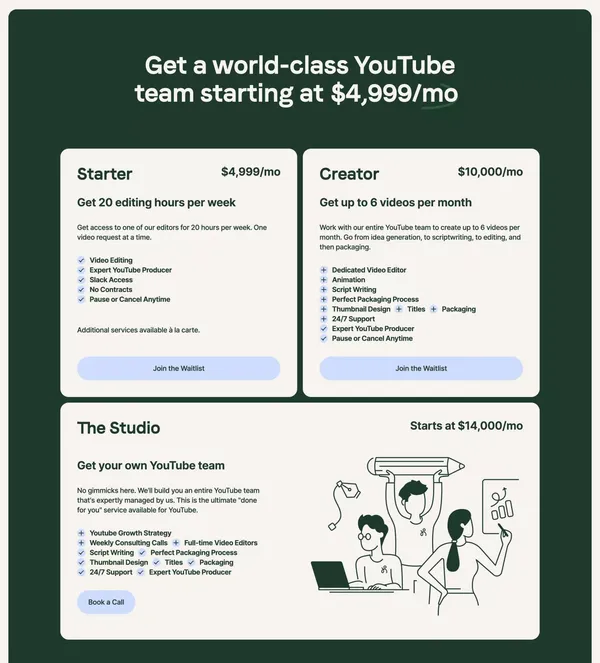 HeyFriends! | YouTube Growth, Video Editing, Thumbnail Design, and Strategy - Landing design inspiration