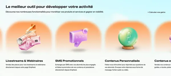 Homepage - Snipfeed - Landing design inspiration