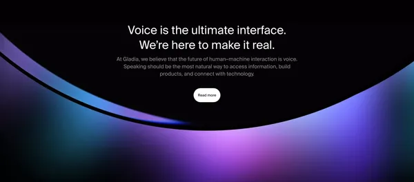Gladia | Audio Transcription API - Landing design inspiration