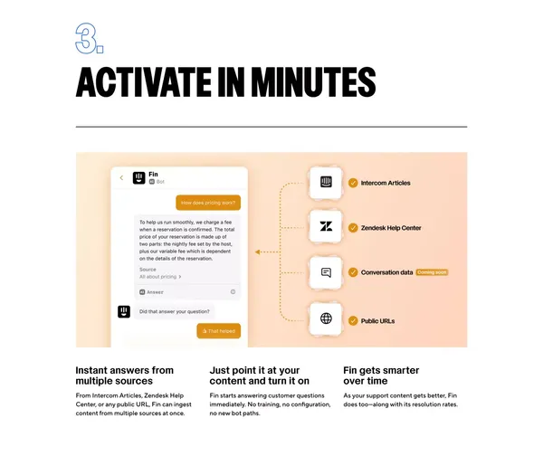 Resolve 50% of customer support questions. Instantly - Landing design inspiration