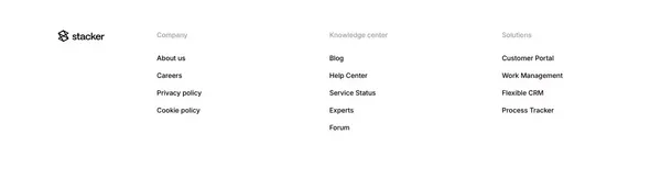 Stacker | Software that's as unique as your business - Landing design inspiration