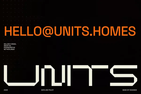 Units™ - Investments in future of living - Landing design inspiration