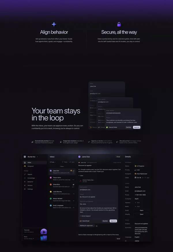 Lemni · Set up custom Ai agents in minutes - Landing design inspiration
