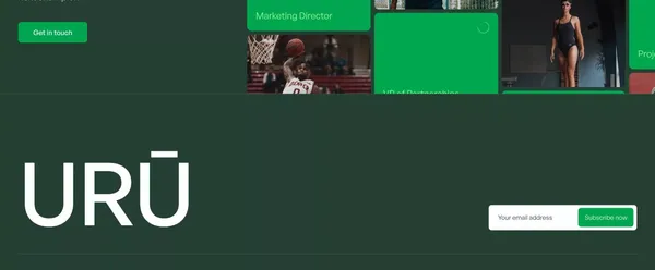 Urū is elevating the game - Landing design inspiration