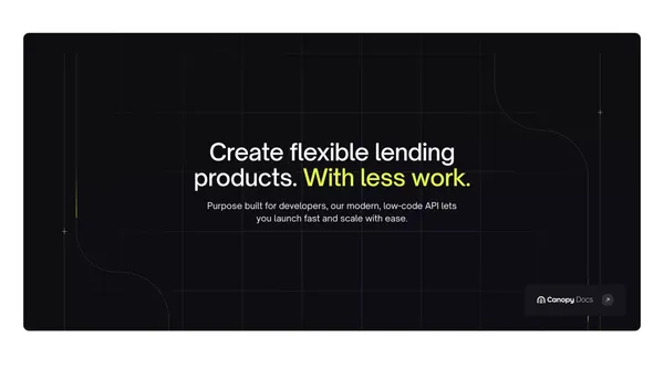 Canopy | The leading loan management system - Landing design inspiration