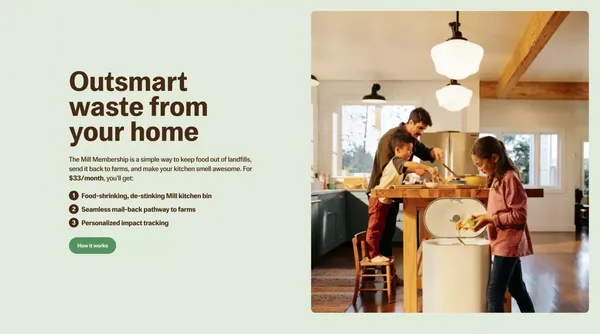 Mill | Home - Landing design inspiration