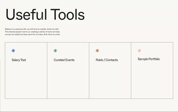 The Supply / Curated Digital Talent - Landing design inspiration