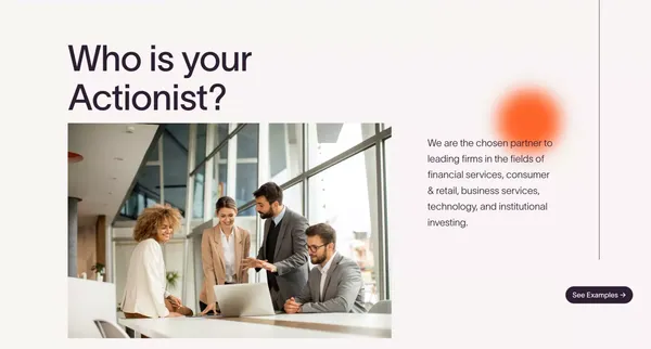 Actionist Consulting Group - Landing design inspiration