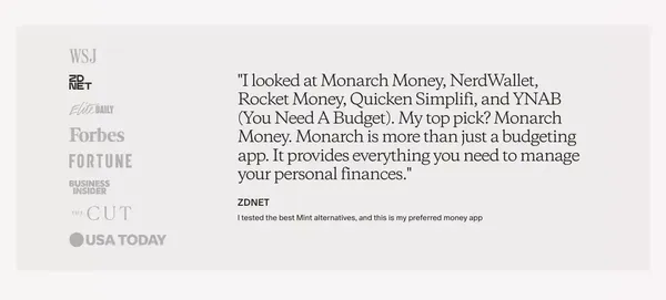 Track, budget, plan, and do more with your money | Monarch Money - Landing design inspiration