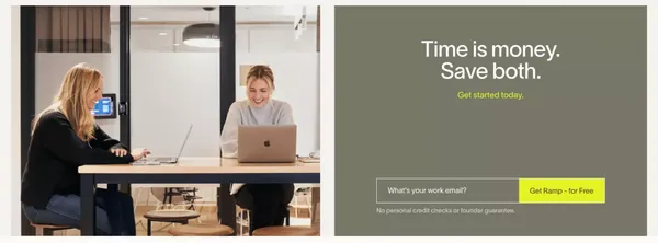 Ramp - Corporate cards and finance automation that scales with you - Landing design inspiration