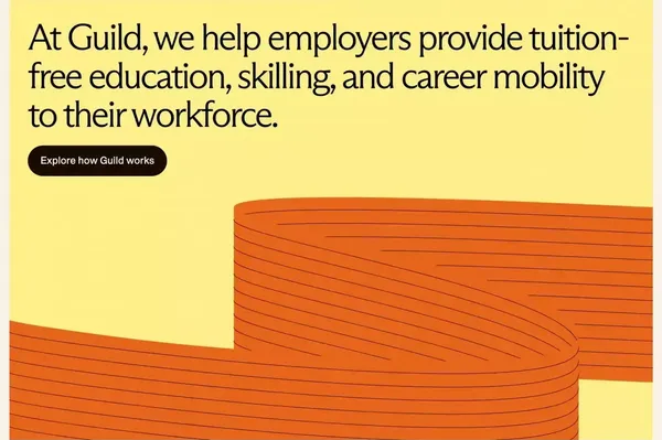 The Guild Career Opportunity Platform™ - Landing design inspiration