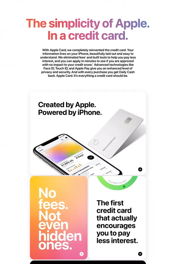 Apple Card - Apple - Landing design inspiration