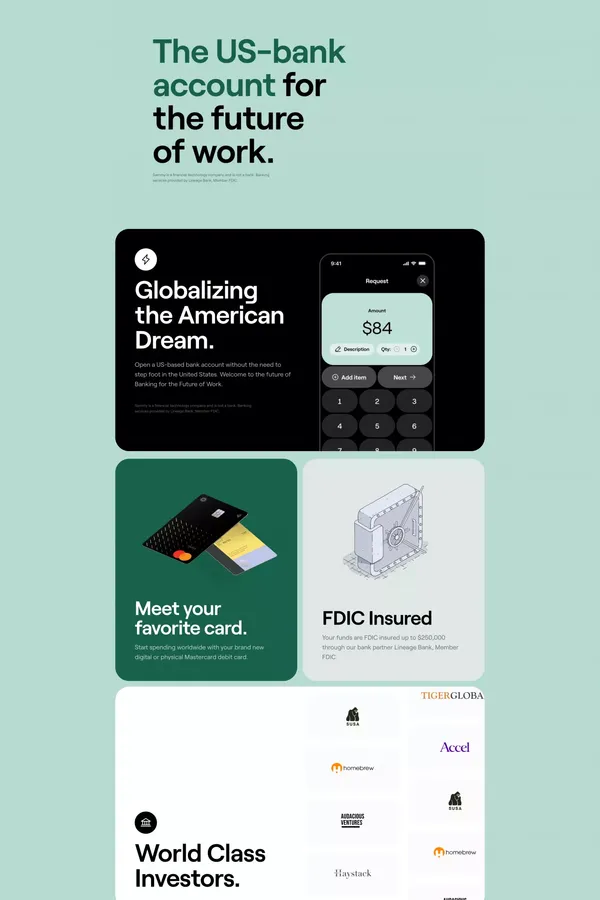 Sammy | Financial Freedom - Landing design inspiration