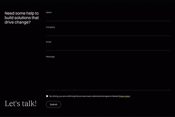 Itekako - Software Development - Portfolio design inspiration