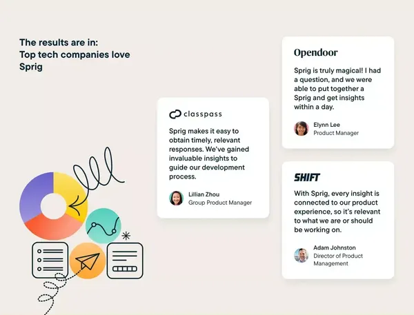 Sprig | User Insights Platform for Teams Building Better Product Experiences - Landing design inspiration