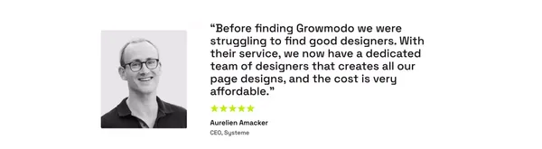 Growmodo: Design & Development Subscription for Scale-Ups - Landing design inspiration