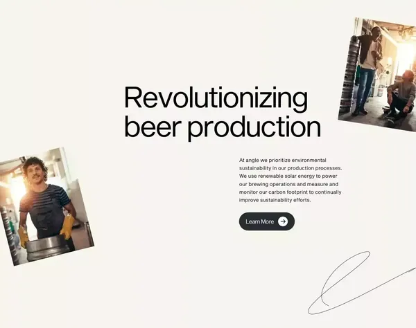 Angle Brewery | High-Quality Brews for Beer Lovers - Landing design inspiration