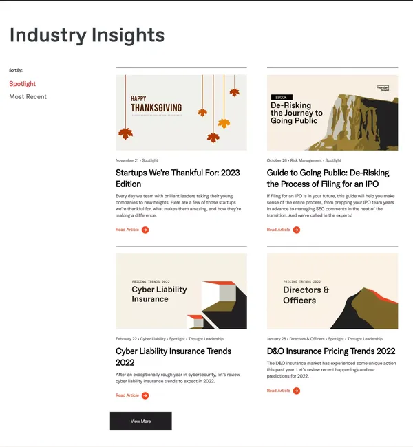Founder Shield | Risk Management for High-Growth Companies - Landing design inspiration