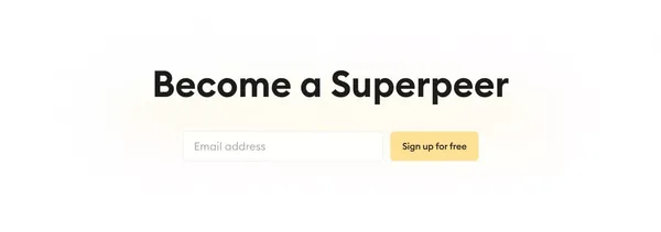Superpeer | Home to your community with livestreams, live courses, 1:1s and more! - Landing design inspiration