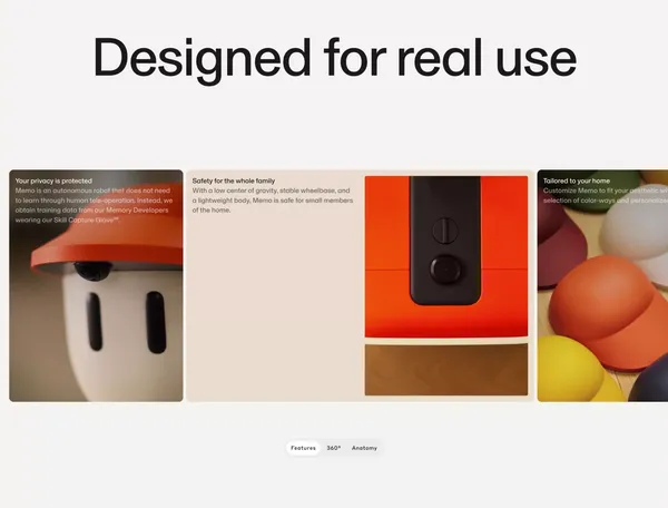 Sunday Robotics | The helpful robotics company - Landing design inspiration