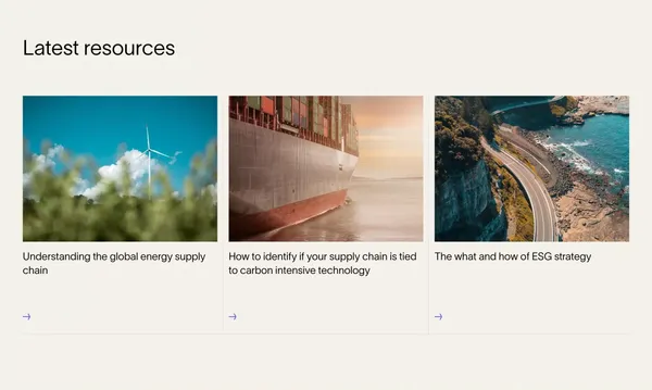 Fair Supply - Cloud-based ESG Risk Management and Compliance - Landing design inspiration