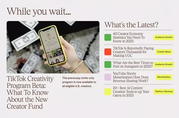 The Leap - Landing design inspiration