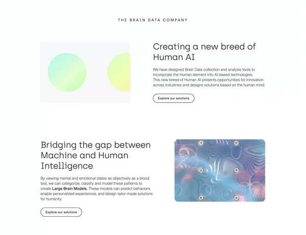 brain.space - Landing design inspiration