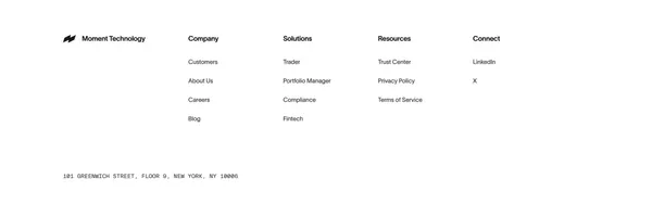 Moment | Fixed Income Trading and Data for Wealth Platforms - Landing design inspiration