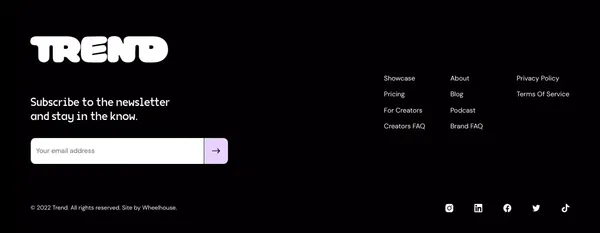 Content Creator Network and Marketing Platform | Trend - Landing design inspiration
