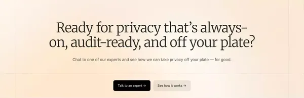 Trust Keith · The Expert Data Protection Service - Landing design inspiration