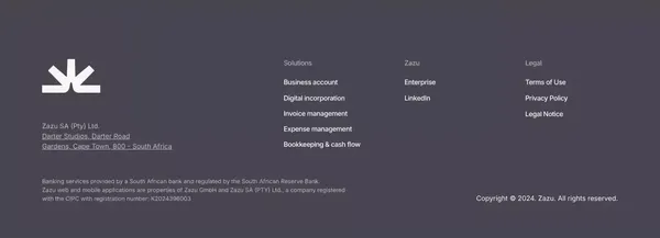 Zazu | Banking for the ambitious - Landing design inspiration
