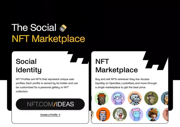 NFT.com | The Social NFT Marketplace - Landing design inspiration