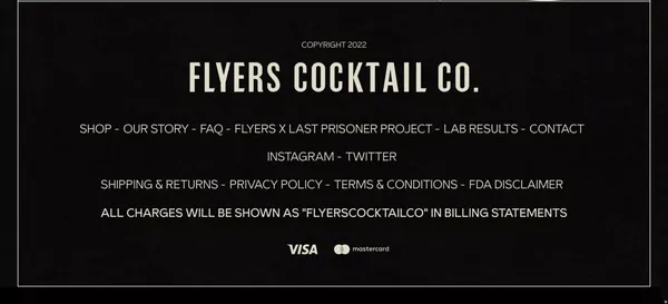 Sparkling RTD Cannabis Cocktails | Flyers Cocktail Co. - Ecommerce design inspiration