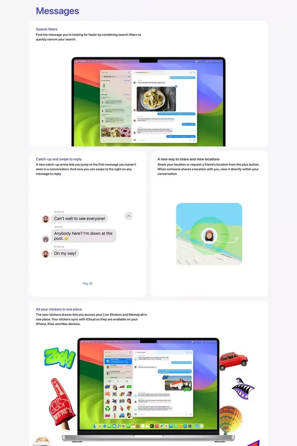 macOS Sonoma Preview - Apple - Landing design inspiration