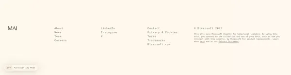 Microsoft AI - Landing design inspiration