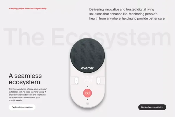 Everon UK - Landing design inspiration