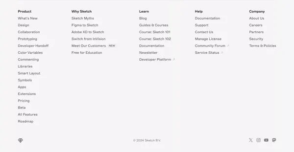 Sketch · Design, prototype, collaborate and handoff - Landing design inspiration
