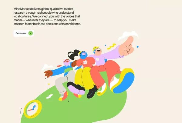 Real human insights | MindMarket - Landing design inspiration