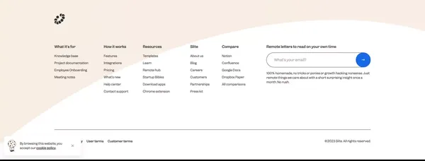 Slite - AI-powered knowledge base - Landing design inspiration