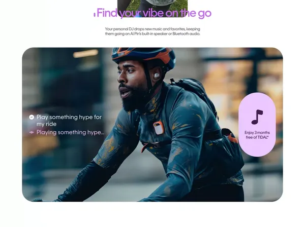 Humane Ai Pin | See the World, Not Your Screen | Humane - Landing design inspiration