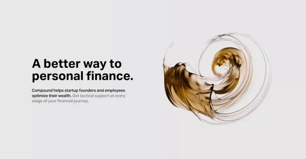 Compound - Financial Management for Startup Founders and Employees - Landing design inspiration