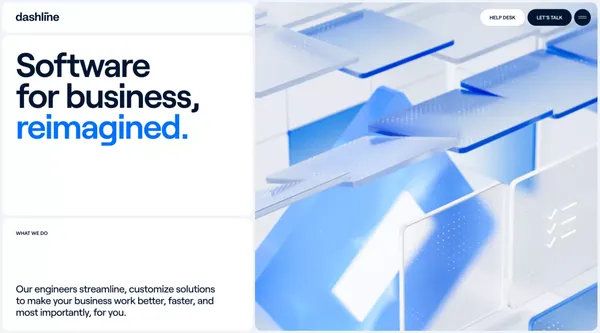 Dashline - Custom Software Development & Business Automation Solutions - Landing design inspiration