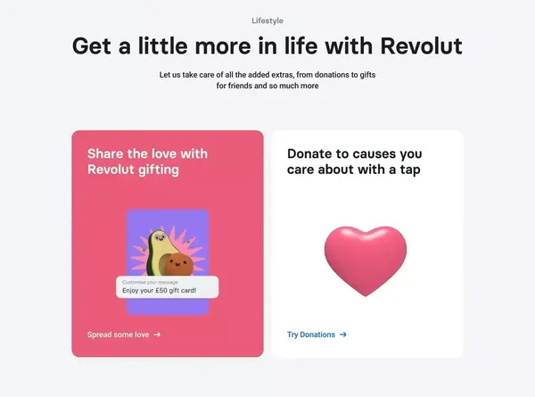 Revolut – One app, all things money - Landing design inspiration