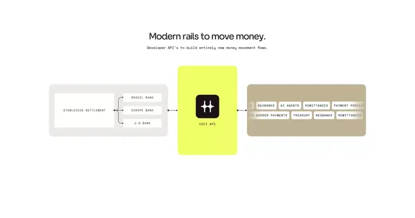 HIFI | Developer Infrastructure for Modern Money Movement - Landing design inspiration
