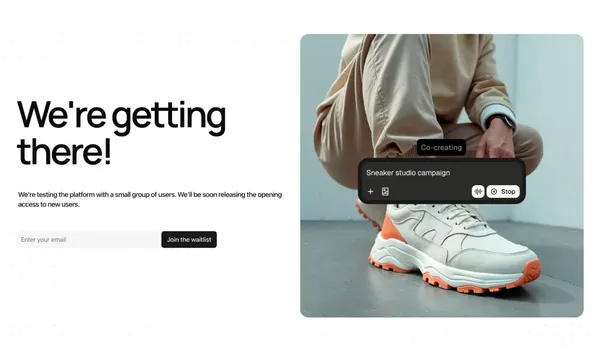 Kyoso | AI Co-Creation Platform for Creators - Landing design inspiration