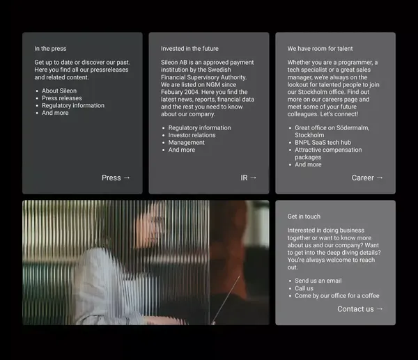 BNPL SaaS with powers for your business to grow - Sileon - Landing design inspiration