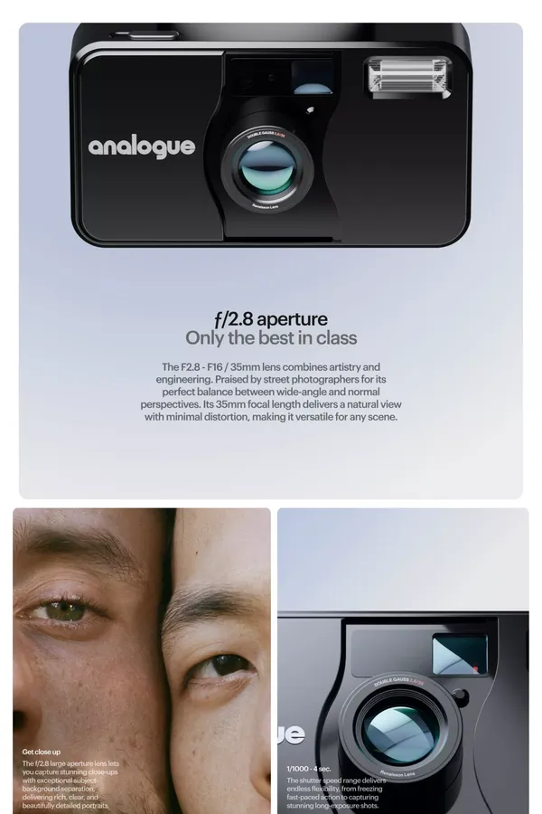 Analogue aF-1 | Just point and shoot. - Landing design inspiration