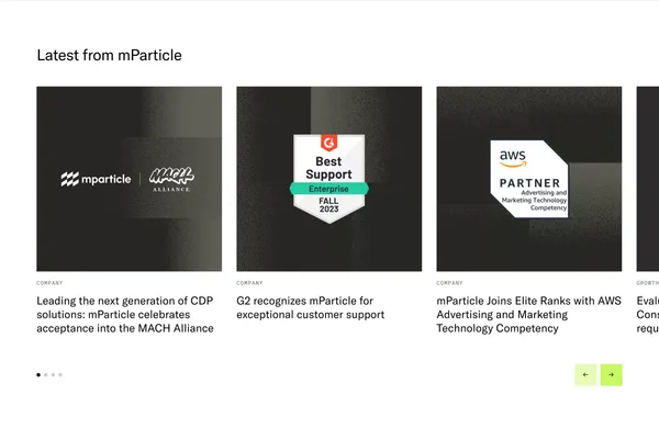 Customer Data Platform - Landing design inspiration