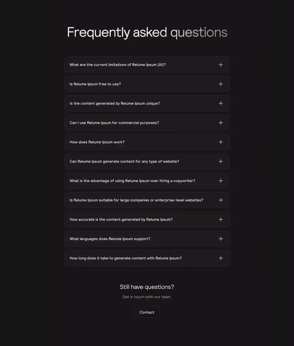 The Fastest Way To Write Copy For Your Website | Relume Ipsum - Landing design inspiration