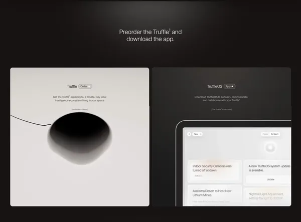 Meet Truffle — Your Private Exo-cortex  |  Truffle - Landing design inspiration